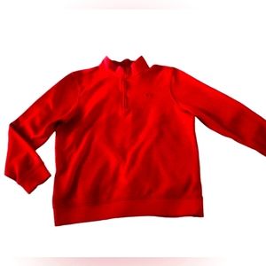 Under Armour Coldgear Mens Golf 1/2 Zip Sweater Fleece Red Water Repellent Large